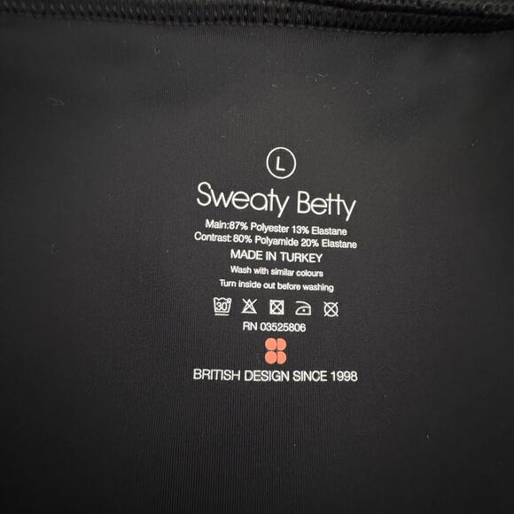 SWEATY BETTY Black Fast Track Running Athletic Jacket with Hood and Thumbholes - Picture 9 of 9